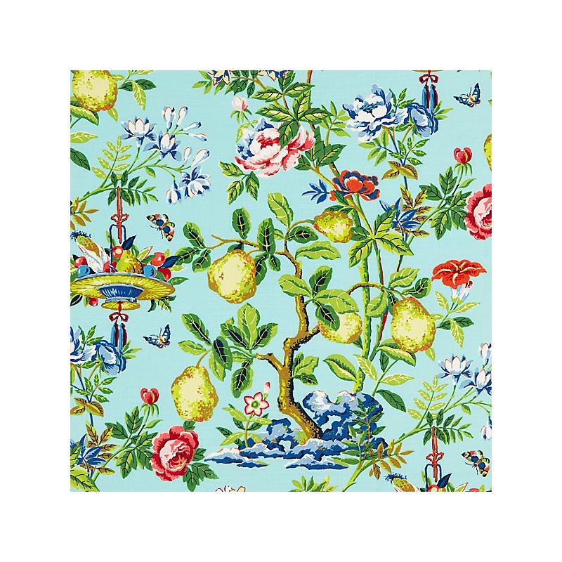 Acquire 16583-002 Shantung Garden Aquamarine by Scalamandre Fabric