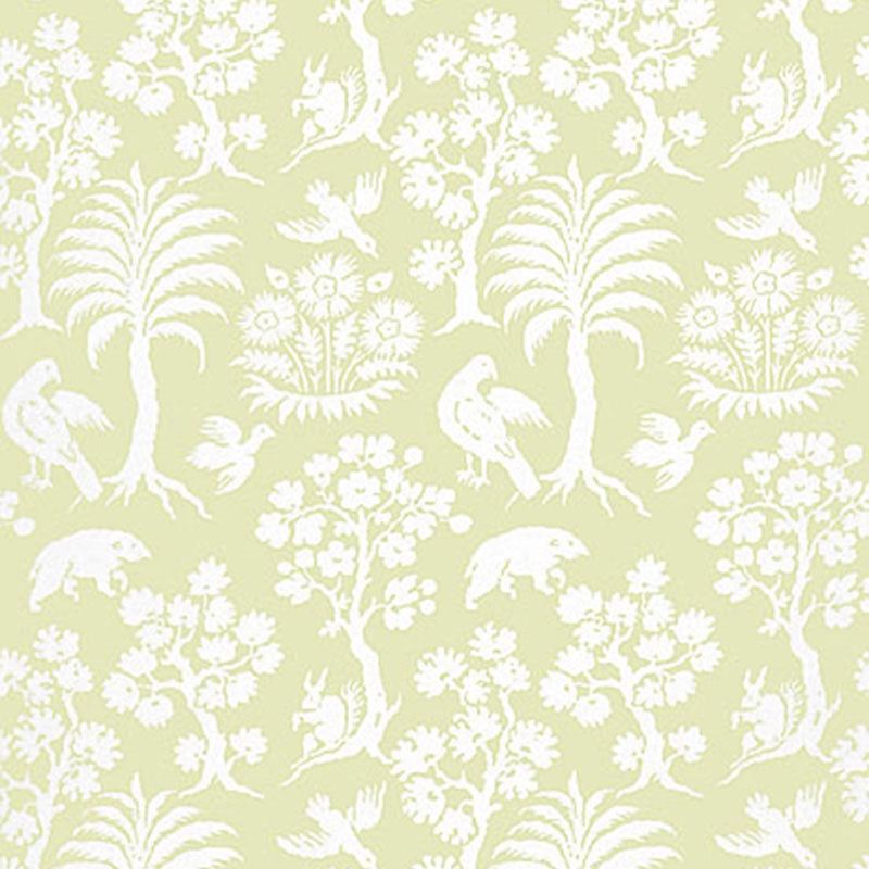 Order 5004352 Palm Damask Willow Schumacher Wallpaper