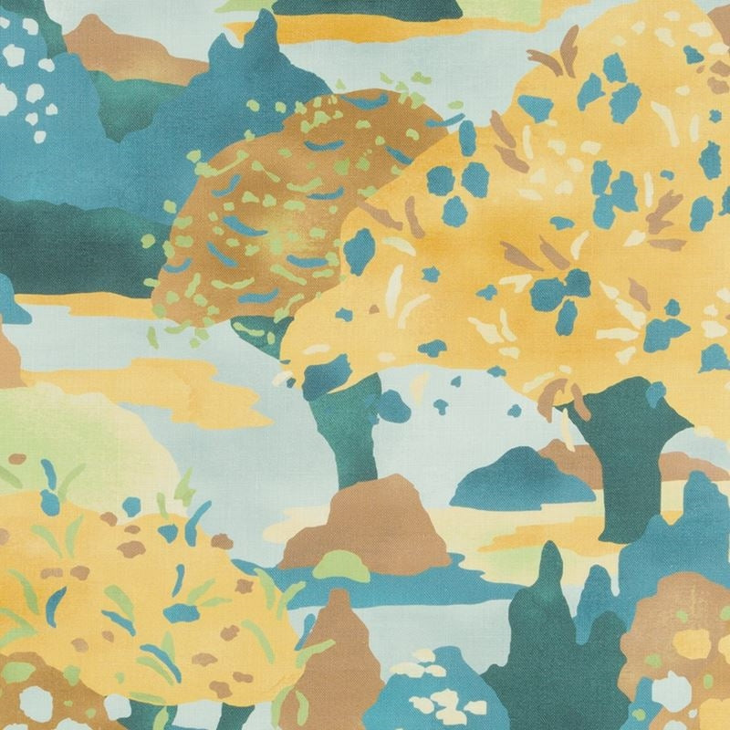 262853 | Flame TreeOchre - Beacon Hill Fabric