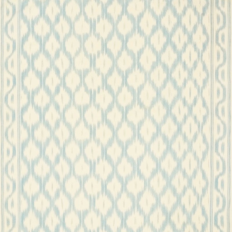 Purchase sample of 176501 Santa Monica Ikat, China Blue by Schumacher Fabric