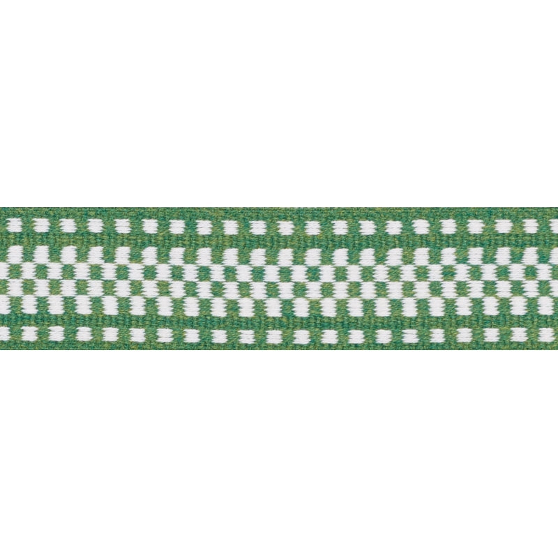 73655 | Marta Tape, Green - Schumacher Fabric
