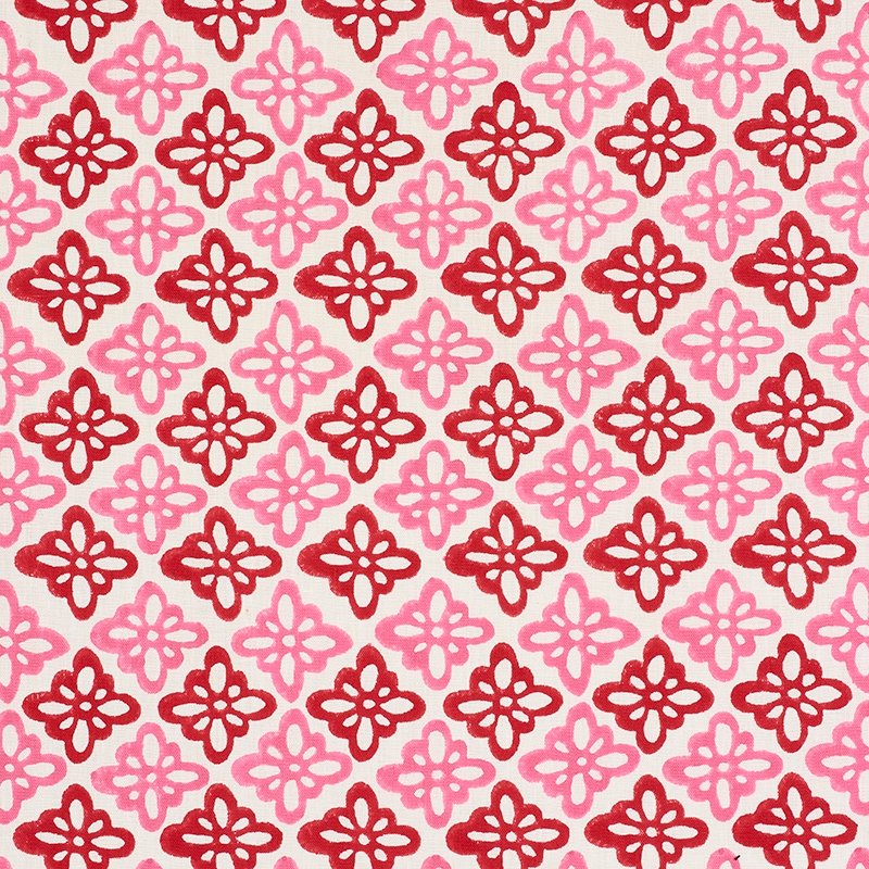Purchase sample of 179300 Pattee, Pink by Schumacher Fabric