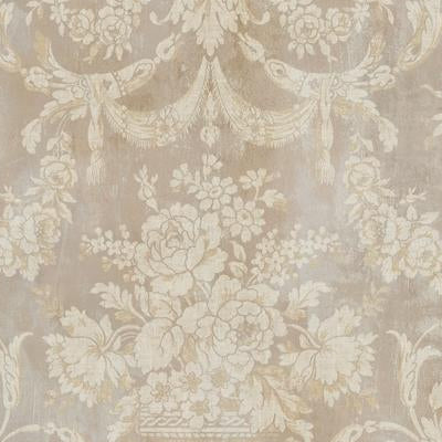 Find CO81107 Connoisseur Neutrals Damask by Seabrook Wallpaper