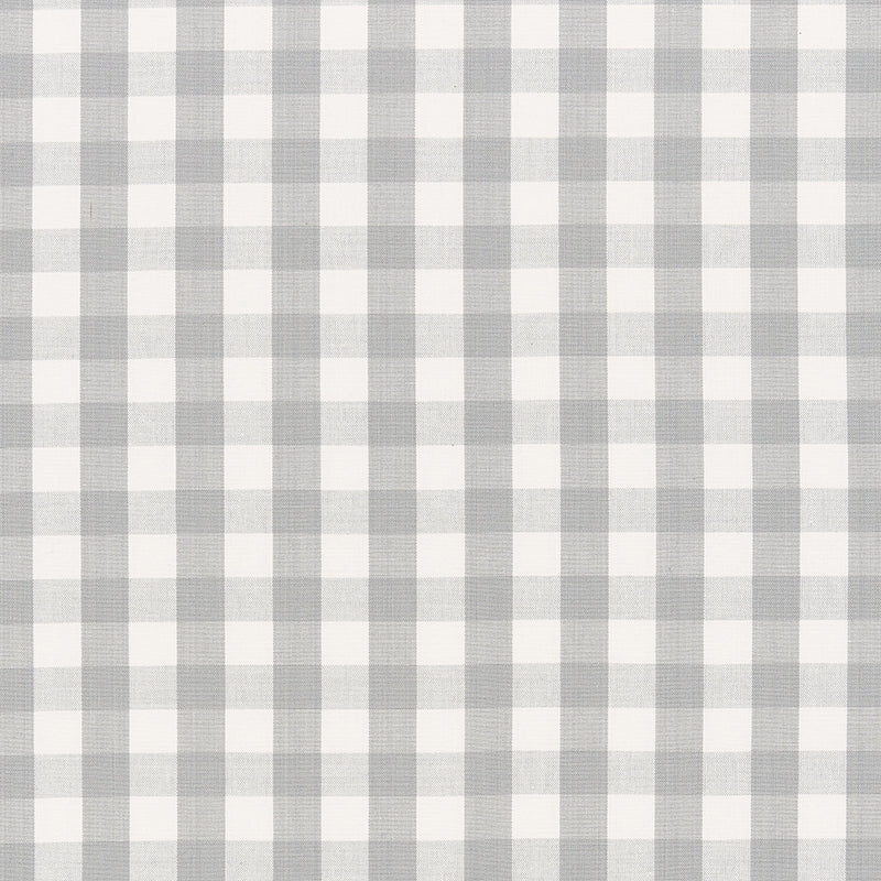 Purchase sample of 63065 Elton Cotton Check, Grey by Schumacher Fabric