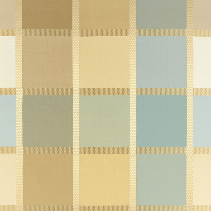 Purchase sample of 62850 Navsari Silk Plaid, Opal by Schumacher Fabric