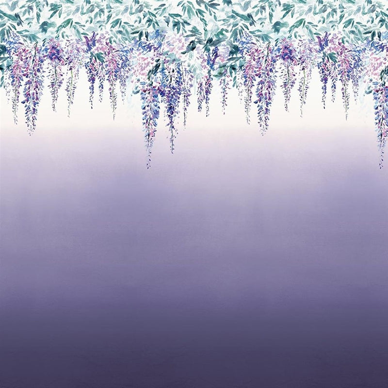 Sample PDG657-02 Summer Palace, Grape by Designer Guild Wallpaper