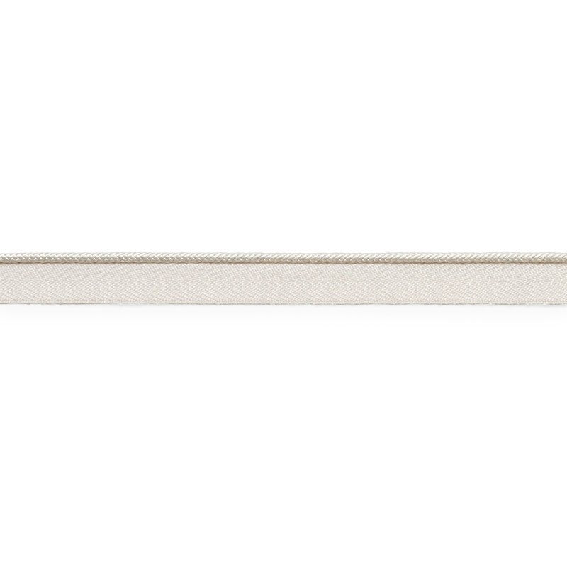 74520 | Gustave Silk Lip Cord Narrow, Ivory - Schumacher Fabric