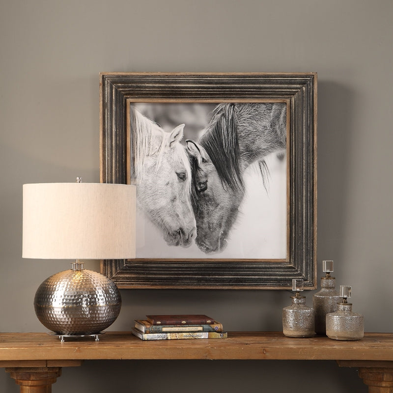 51110 | Uttermost Custom Black And White Horses Print - Uttermost