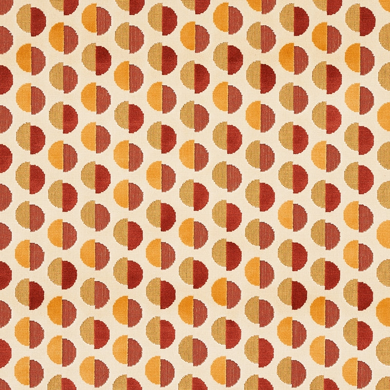 Purchase sample of 80851 Half Moon Velvet, Ochre by Schumacher Fabric