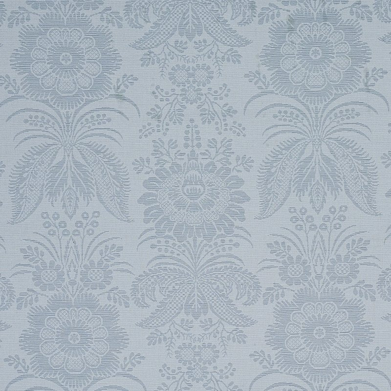 Purchase sample of 80420 Greta Damask, Blue by Schumacher Fabric
