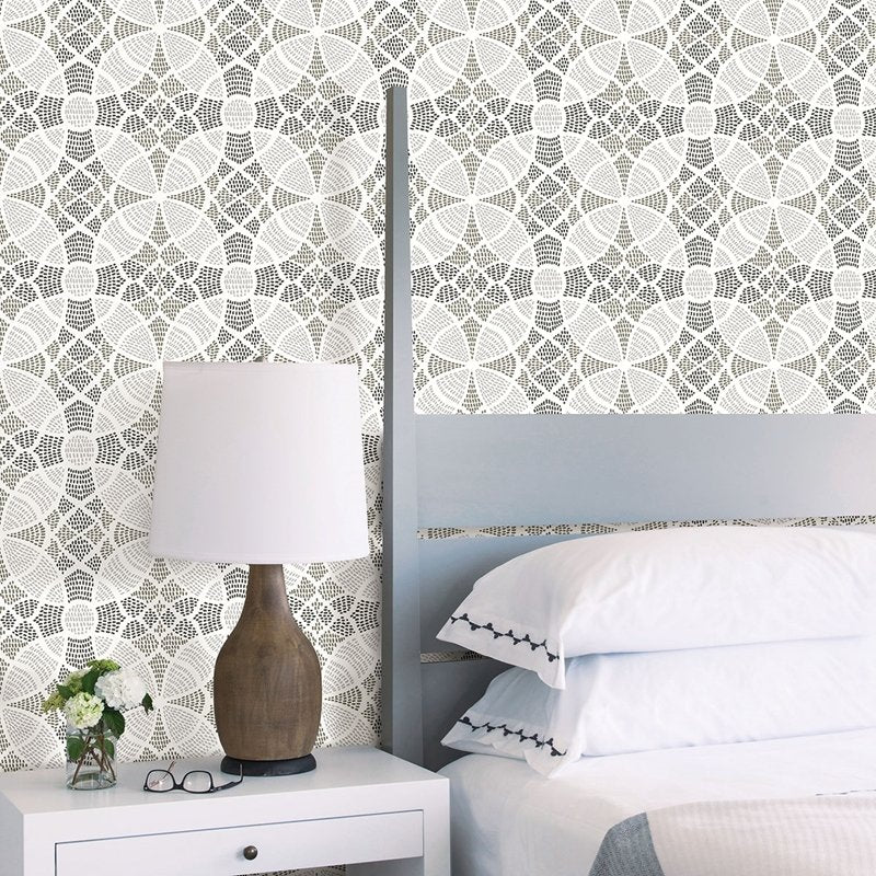 Find 2764-24336 Zazen Grey Geometric Mistral A-Street Prints Wallpaper