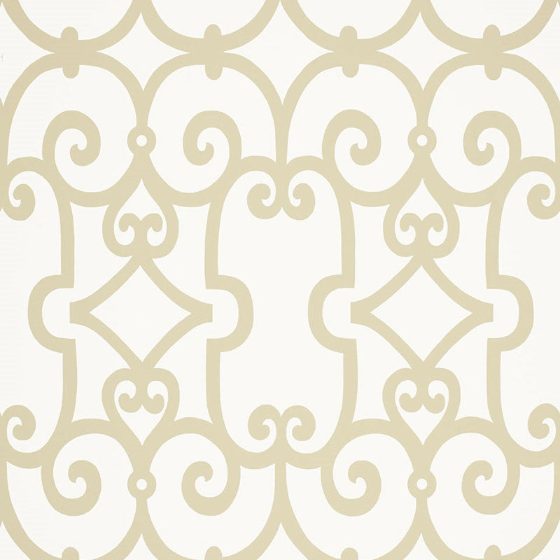 Find 5005052 Manor Gate Sand Schumacher Wallpaper