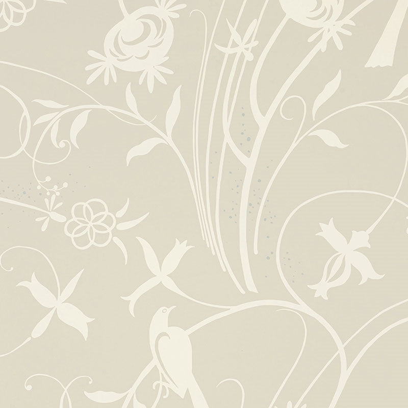 Acquire 5007620 Sky Meadow Linen Schumacher Wallpaper