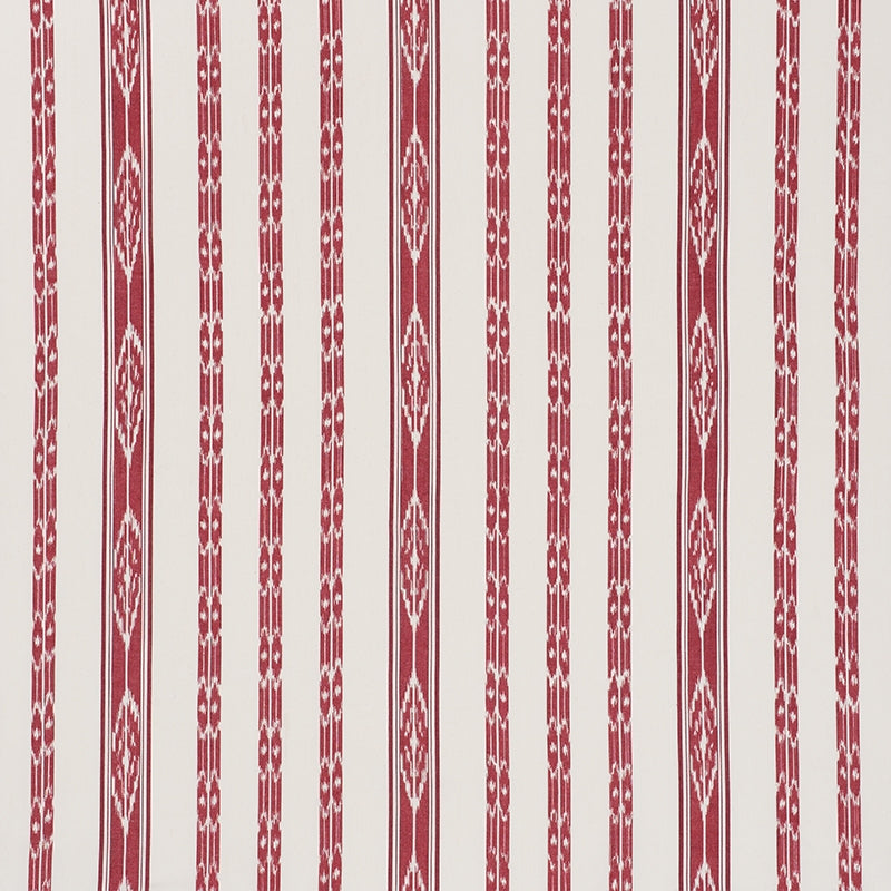 Purchase sample of 71981 Mariam Ikat, Red by Schumacher Fabric
