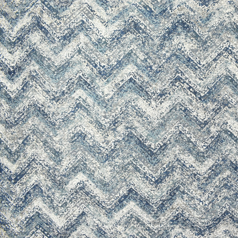 Purchase F2293 Sea Blue Chevron Greenhouse Fabric