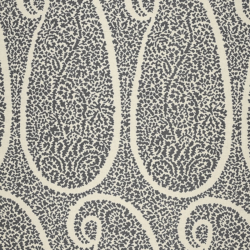 Purchase sample of 174641 Ambala Paisley, Ash by Schumacher Fabric