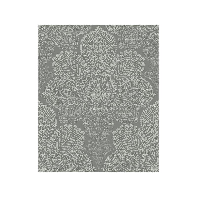 Sample 2861 25728 Equinox Triumph Grey Medallion by A Street Prints Wallpaper