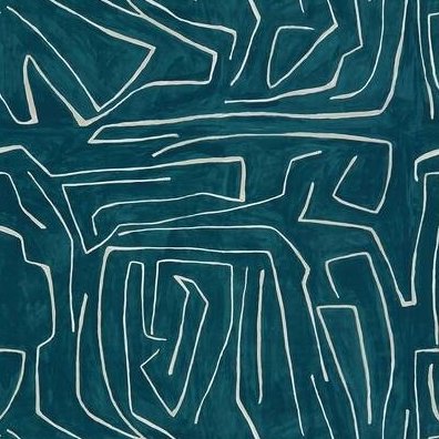 Buy GWF-3530.53.0 Graffito Blue Modern/Contemporary by Groundworks Fabric