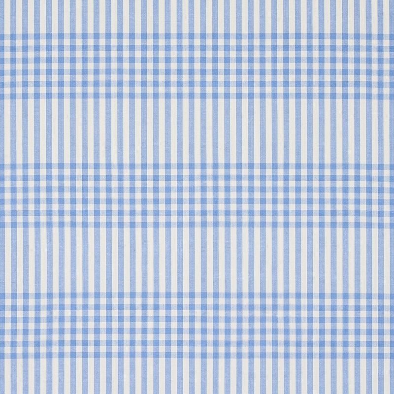 Purchase sample of 80803 Bergen Plaid, Sky by Schumacher Fabric