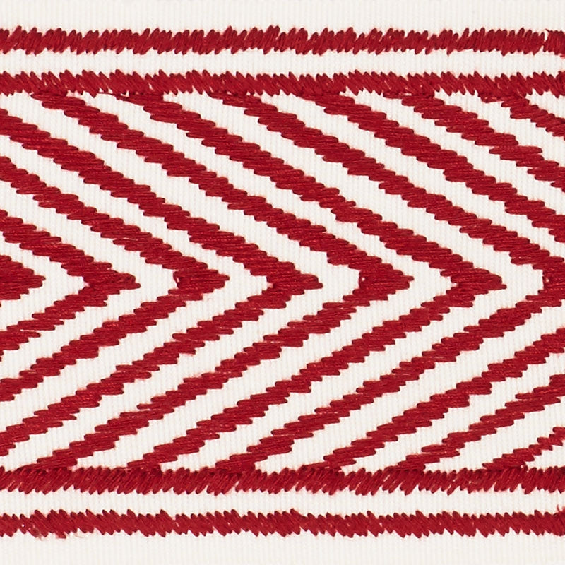 69963 | Nicholson Tape, Rouge - Schumacher Fabric