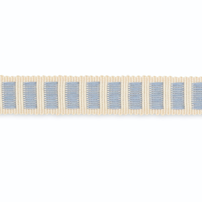 B154-8 | Aubrey Braid, Ivory/Sky - Schumacher Fabric