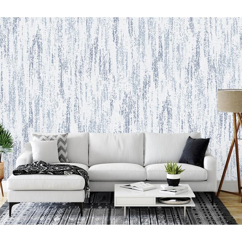 Select ASTM3917 Katie Hunt Rainfall Ocean Blue Wall Mural by Katie Hunt x A-Street Prints Wallpaper