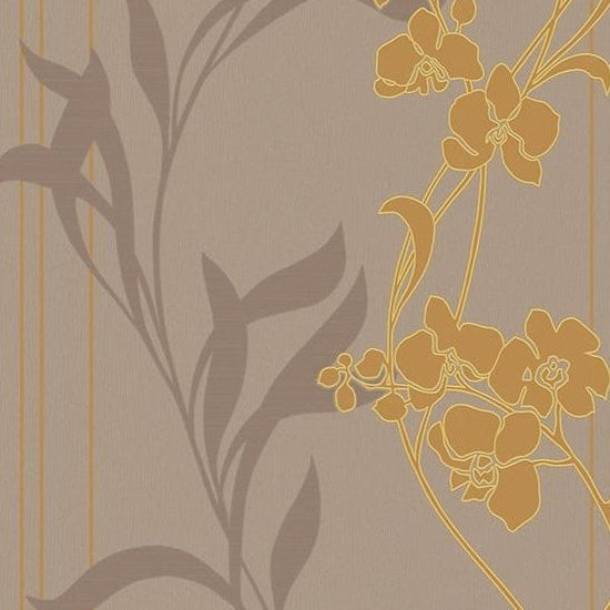Order 723748 Endless Joy Brown Floral by Washington Wallpaper