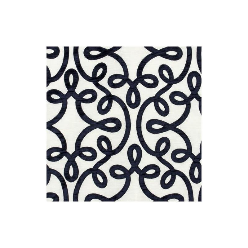 234566 | Michi Scroll Navy - Beacon Hill Fabric