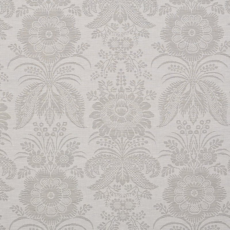 Purchase sample of 80421 Greta Damask, Grey by Schumacher Fabric