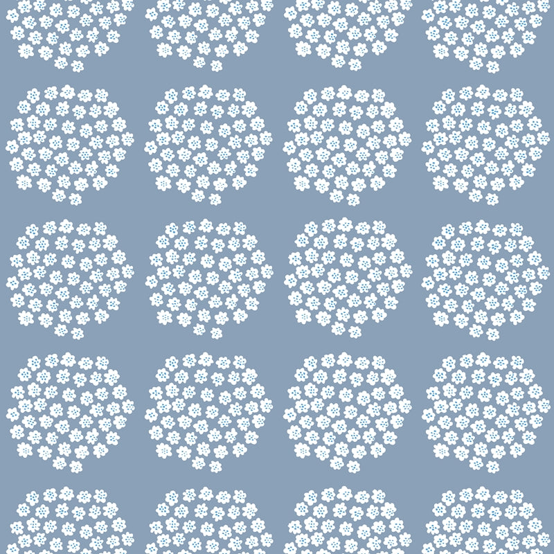MKS4499 Marimekko Blue Puketti Peel & Stick Wallpaper by NuWallpaper