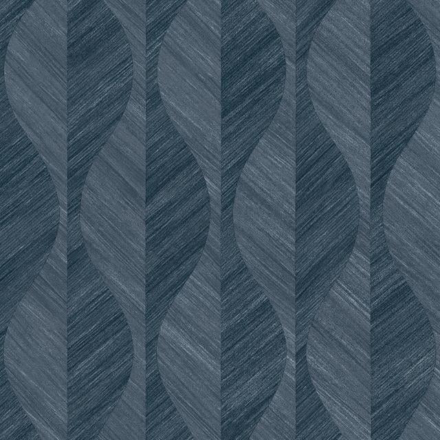 Acquire 4025-82501 Radiance Oresome Indigo Ogee Wallpaper Indigo by Advantage