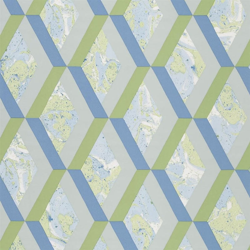 Sample PDG1054-08 Jourdain Cobalt by Designer Guild Wallpaper