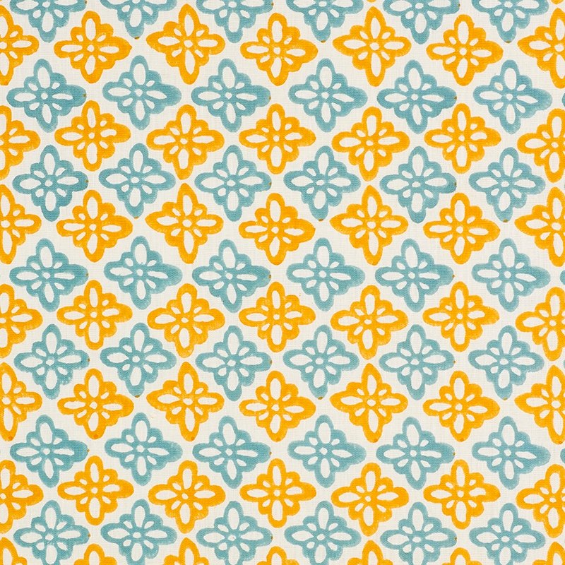 View 179303 Pattee Turmeric by Schumacher Fabric