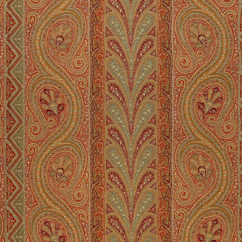 Purchase sample of 50773 Chatelaine Paisley, Tuscan by Schumacher Fabric