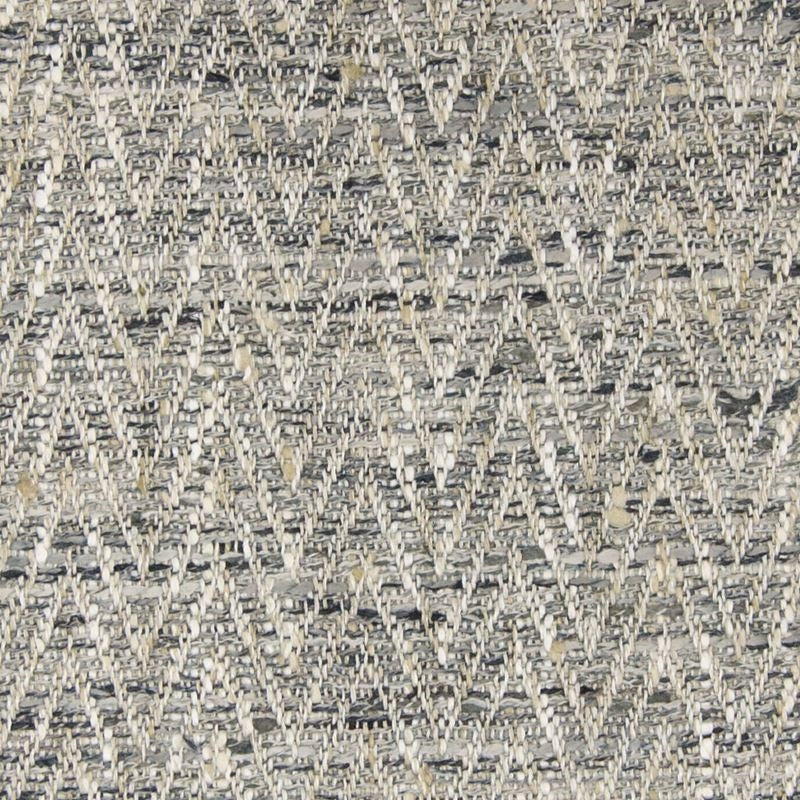 B7650 Gray | Chevron, Faux Linen Sustainable Woven - Greenhouse Fabric