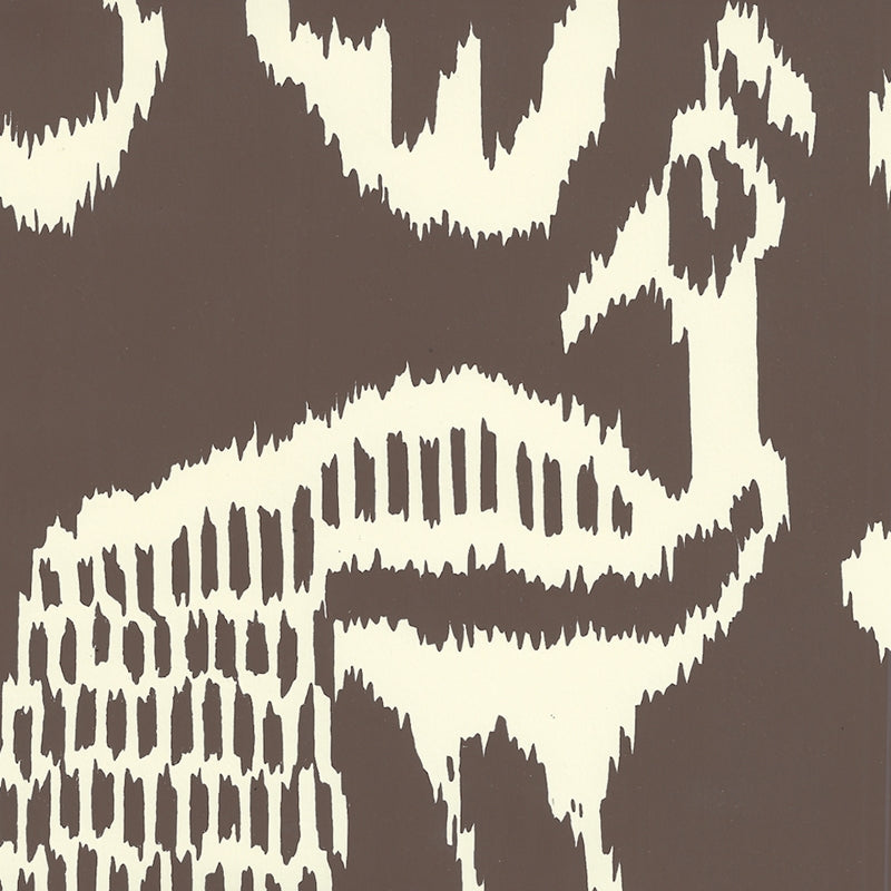 Looking 2430-48WP Bali Ii Brown,Beige by Quadrille Wallpaper