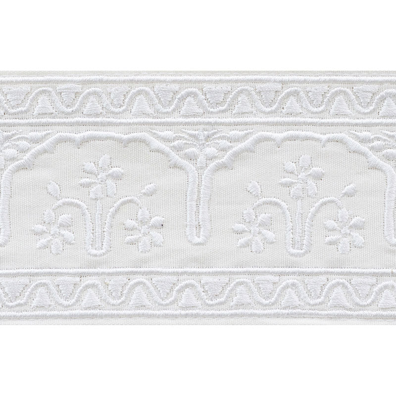 74190 | Nikola Tape, Ivory - Schumacher Fabric