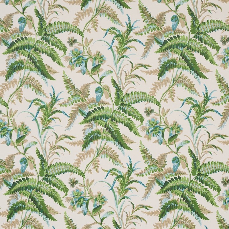 Shop 5013230 Myers Fern Lagoon Schumacher Wallcovering Wallpaper
