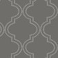 Find 2625-21801 Symetrie Charcoal Tetra Charcoal Quatrefoil Wallpaper A Street Prints Wallpaper