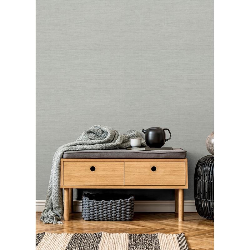 Select 2829-82061 Fibers Essence Light Grey Linen Texture A Street Prints Wallpaper