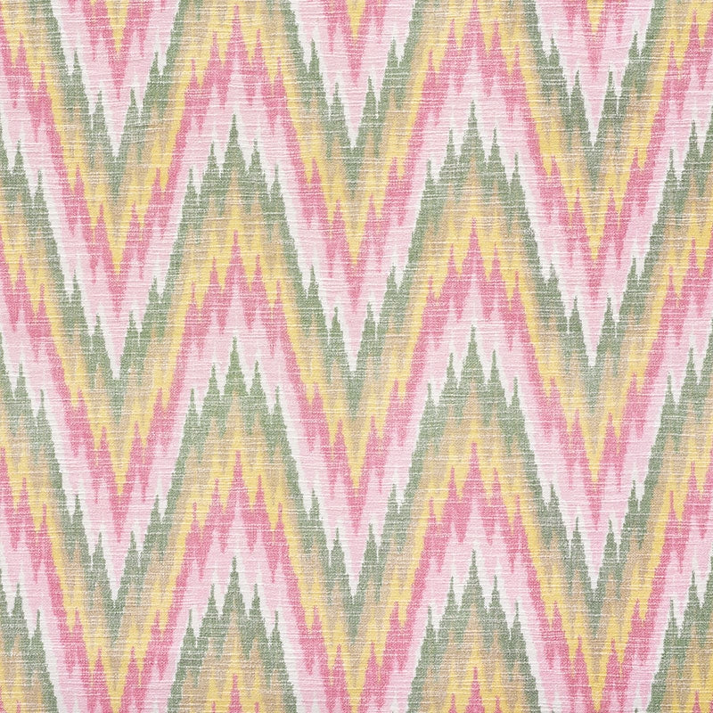 Purchase sample of 73461 Ibiza Flamestitch, Spring by Schumacher Fabric