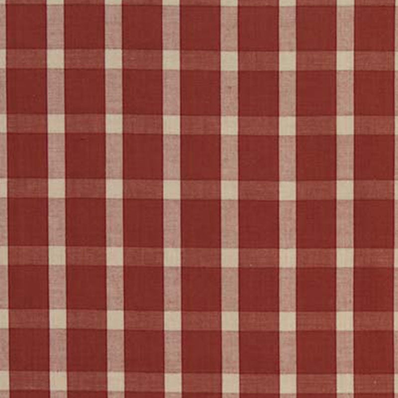Purchase sample of 60127 Portsmith Check, Berry by Schumacher Fabric