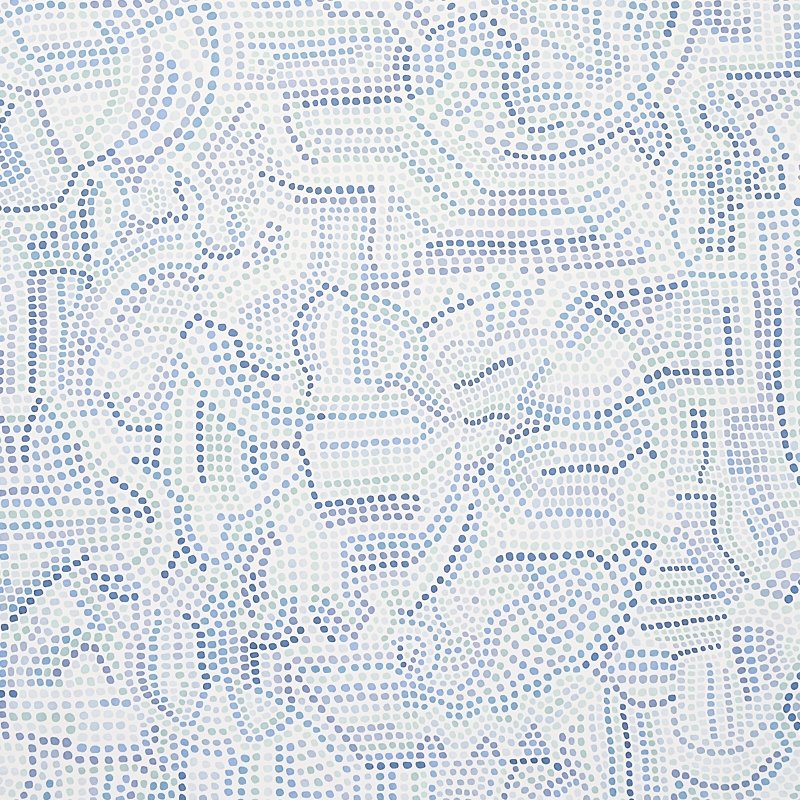 Acquire 5012020 Galina Blues Schumacher Wallcovering Wallpaper