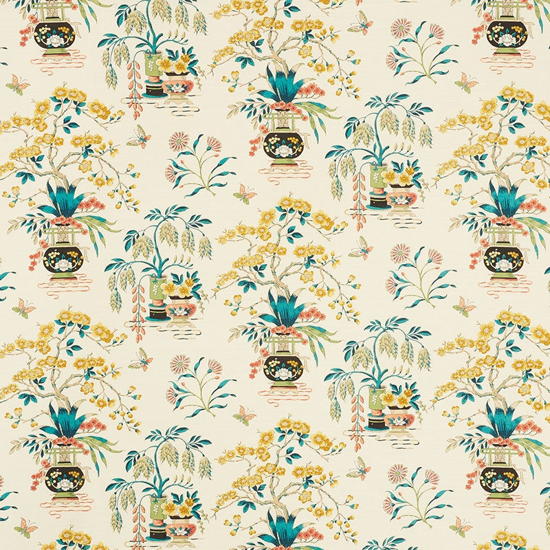 Purchase sample of 176732 Ming Vase, Multi by Schumacher Fabric