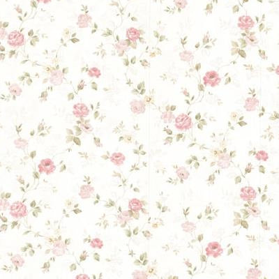 vintage floral pattern wallpaper pink