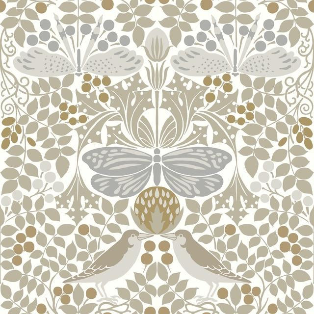 Select AC9163 Butterfly Garden Arts and Crafts by Ronald Redding Wallpaper