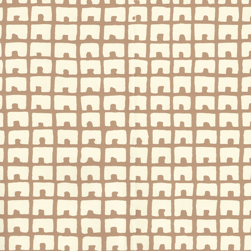 Select 4040-02WP Fez Background Camel Off White by Quadrille Wallpaper