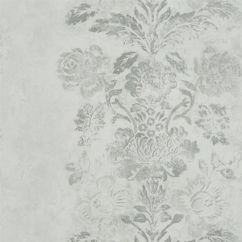 Sample PDG674-05 Damasco, Silver by Designer Guild Wallpaper