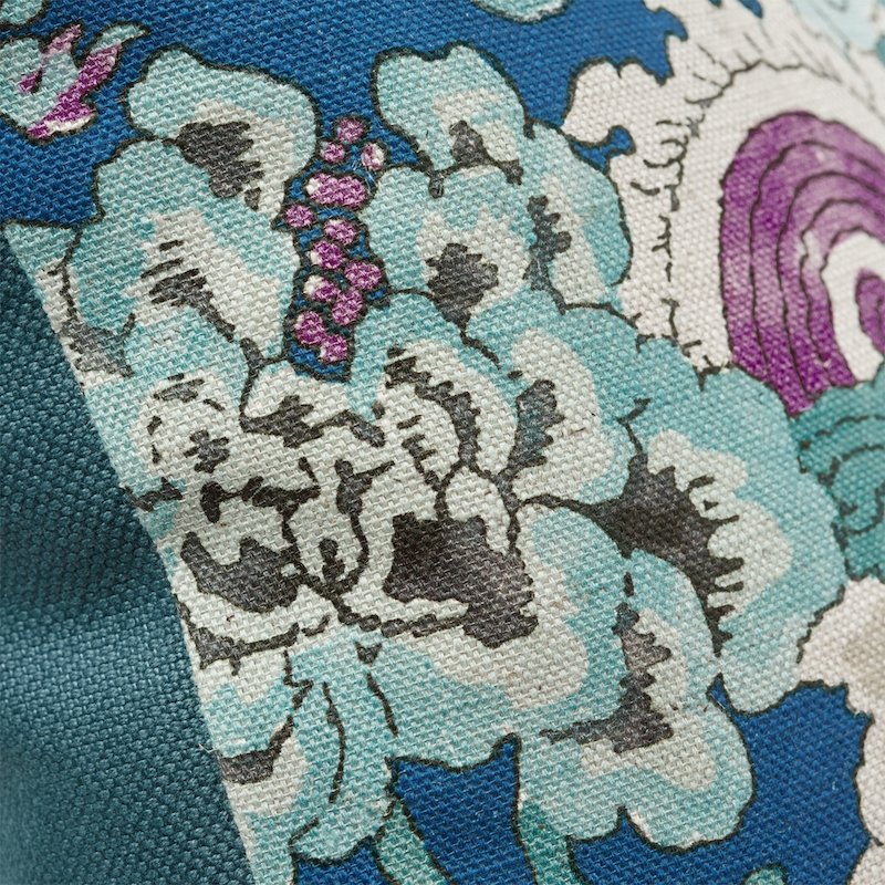 So7744206 Manta Performance 22" Pillow Blue By Schumacher Furniture and Accessories 1,So7744206 Manta Performance 22" Pillow Blue By Schumacher Furniture and Accessories 2