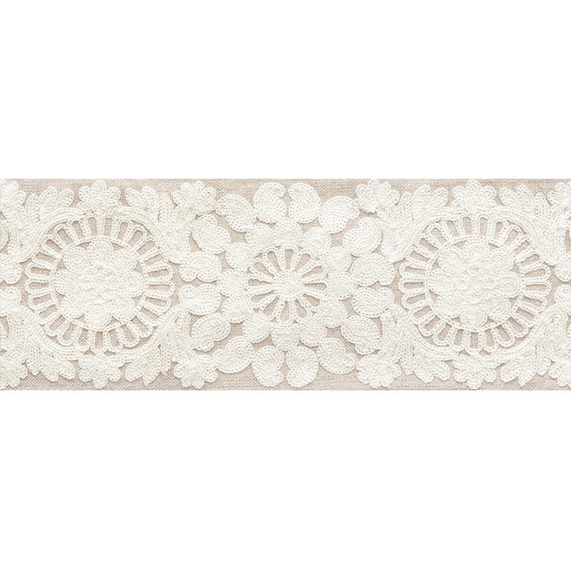 73620 | Joelle Tape, Natural - Schumacher Fabric